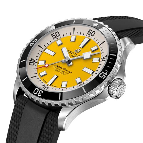 breitling superocean yellow dial|breitling superocean automatic white face.